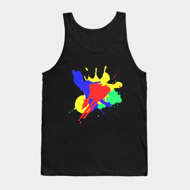 Paint Splash Tank Top by Zack